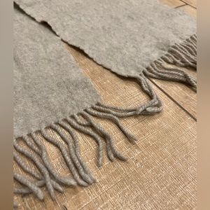 MUJI Scarf with Tassels in Khaki